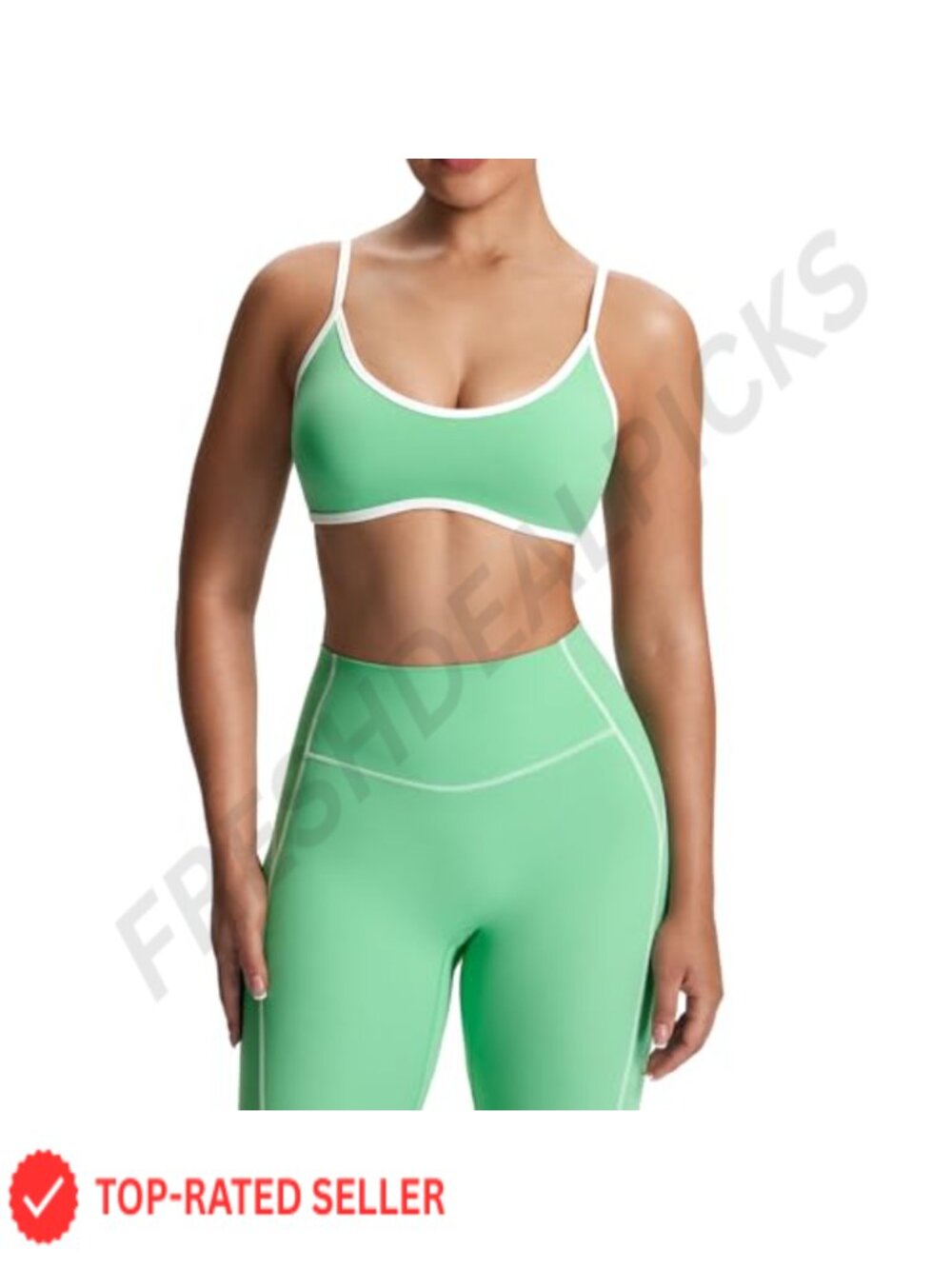 Aoxjox Lexi Lined Strappy Sports Bra Removable Pads Wire Free Backless